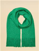 Knitted Fringed Scarf