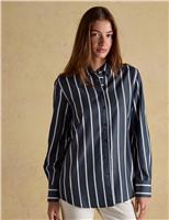 Pure Lyocell Striped Long Sleeve Shirt