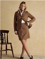 Wool Blend Tweed Mini A-Line kirt