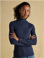 Frill Neck Button Detail Top