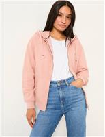 Cotton Rich Zip Up Hoodie