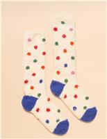 Striped Penguin Fluffy Socks