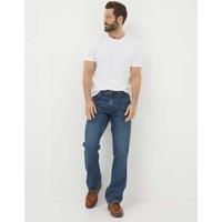 FatFace Regular Fit 5 Pocket Bootcut Jeans Blue