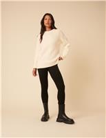 Cable Knit Crew Neck Oversized Jumper