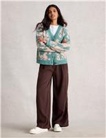 Floral Button Front Cardigan