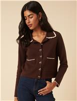 Collared Knitted Jacket