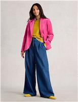 Velvet Single Breasted Blazer