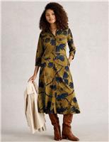 Jersey Printed Midi Shirt Dress