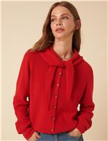 Cotton Rich Neckerchief Tie Cardigan