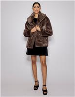 Faux Fur Collared Jacket