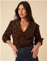 Pure Cotton Floral Blouse