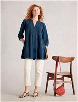 Pure Cotton V-Neck Tunic
