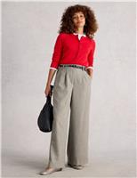 Tweed Wide Leg Trousers