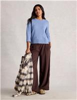 Cotton Rich Jumper with Linen