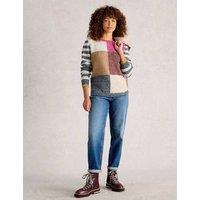Colour Block Crew Neck Jumper