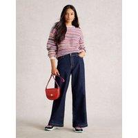 Striped Crew Neck Jumper with Wool