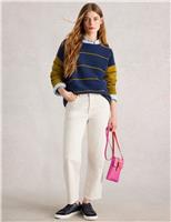 Pure Cotton Colour Block Striped Jumper