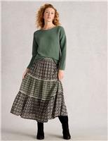 Pure Cotton Textured Slash Neck Jumper