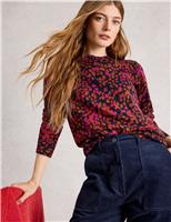 Merino Wool Blend Patterned Jumper