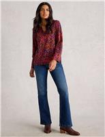 Pure Cotton Notch Neck Top