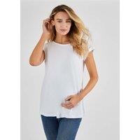 JoJo Maman Bb Pure Cotton Round Neck T-Shirt White