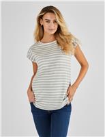 Maternity Pure Cotton Striped T-Shirt
