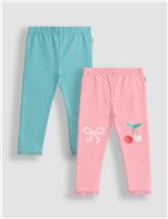 2pk Cotton Rich Printed Leggings (0-7 Yrs)