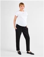 Maternity Drawstring Tapered Trousers