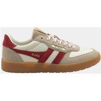 Gola Women's Hawk '83 Suede Stripe Trainers White Mix