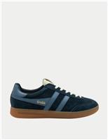 Gola Men's Cyclone Suede Stripe Trainers Navy Mix