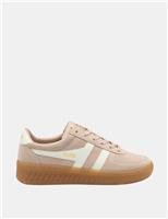 Gola Grandslam Suede Trainers Orange Mix