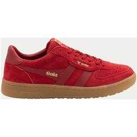 Gola Hawk Suede '86 Lace Up Trainers Red Mix
