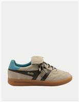 Gola Women's Stadia '86 Suede Stripe Trainers Grey Mix