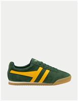 Gola Men's Apollo Suede Stripe Trainers Green Mix
