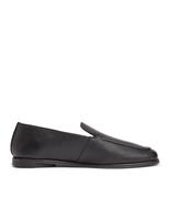 Leather Slip On Flat Loafers