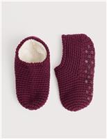 Wool Rich Knitted Slippers