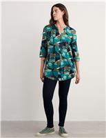 Pure Cotton Geometric Tunic