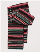 Merino Wool Rich Striped Scarf