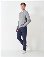 Pure Cotton V-Neck Jumper