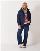 Hooded Quilted Midweight Padded Puffer Coat