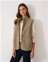 Borg High Neck Gilet