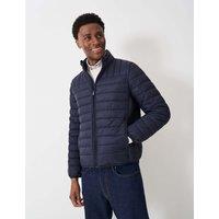 Crew Clothing Padded Funnel Neck Puffer Jacket Dark Navy