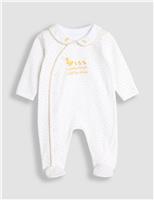 Pure Cotton Patterned Sleepsuit (3-18 Mths)
