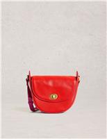 Leather Detachable Chain Strap Saddle Bag