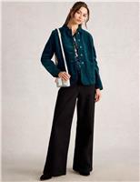 Pure Cotton Relaxed Velvet Jacket