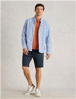 Regular Fit Pure Cotton Fishing Print Shirt