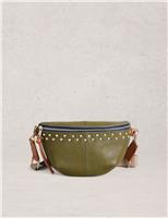 Leather Studded Mini Sling Bag