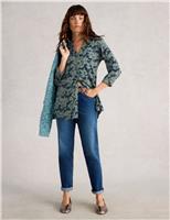 Pure Cotton Printed Longline Shirt