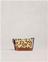 Leather Animal Print Cross Body Bag