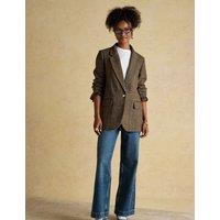 Joules High Waisted Wide Leg Jeans Blue